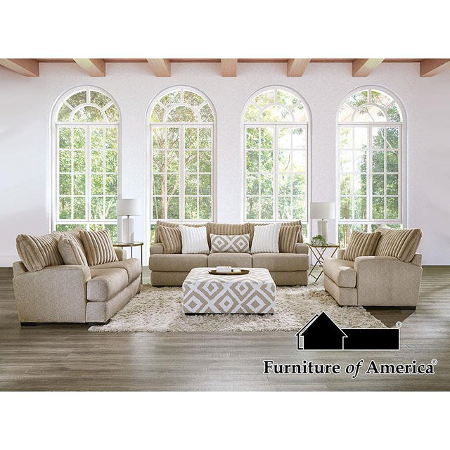 Furniture of America Loughlin Sofa + Loveseat