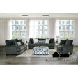 Furniture of America Loughlin Loveseat, Gun Metal