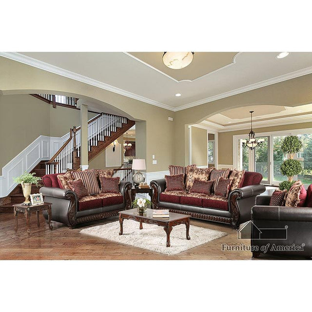 Furniture of America Franklin Sofa + Loveseat