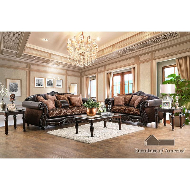 Furniture of America Elpis Sofa + Loveseat