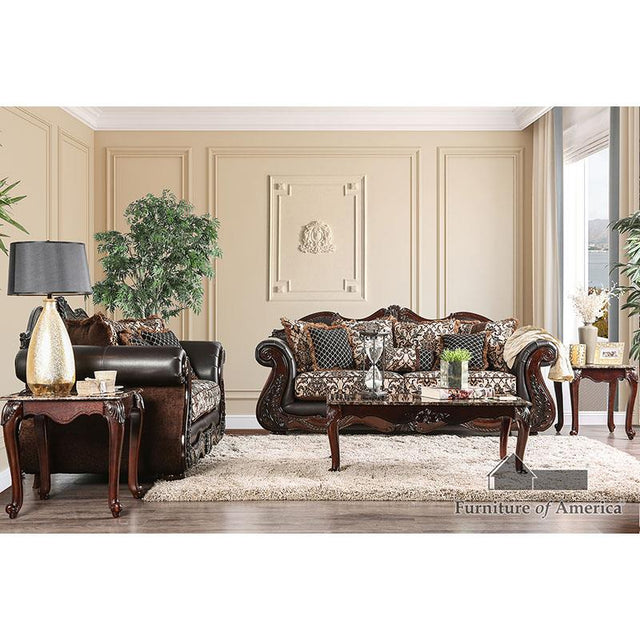 Furniture of America Jamael Sofa + Loveseat