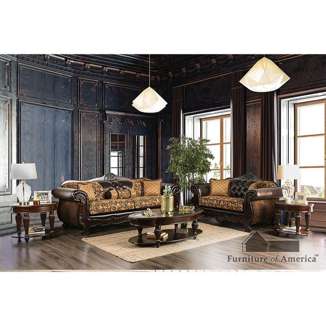 Furniture of America Quirino Sofa + Loveseat