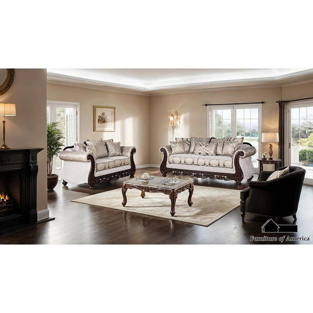 Furniture of America Catalonia Sofa + Loveseat