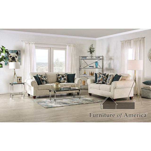 Furniture of America Delgada Sofa + Loveseat