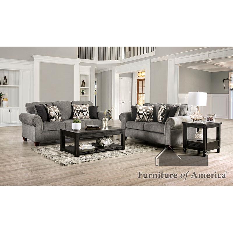 Furniture of America Delgada Sofa + Loveseat