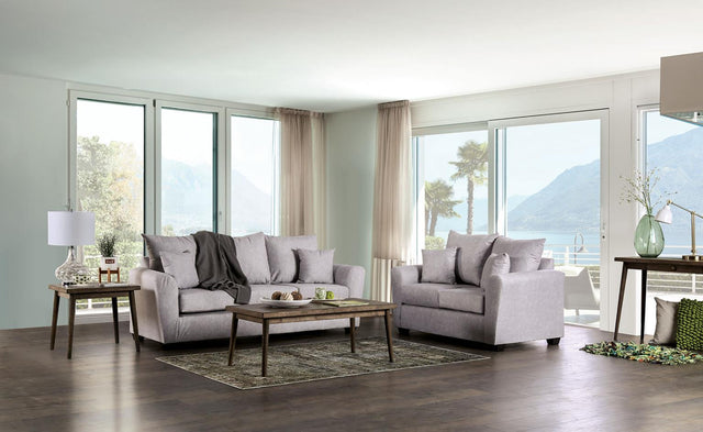 Furniture of America Croydon Sofa + Loveseat