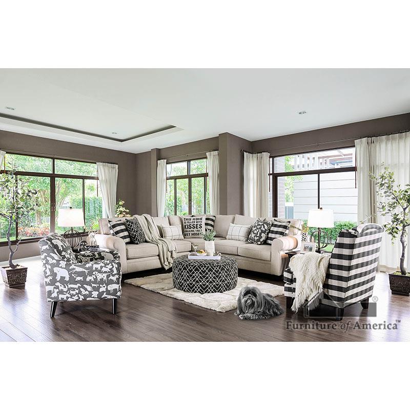 Furniture of America Patricia Ottoman