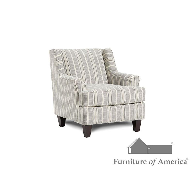 Furniture of America Porthcawl Accent Chair, Stripe