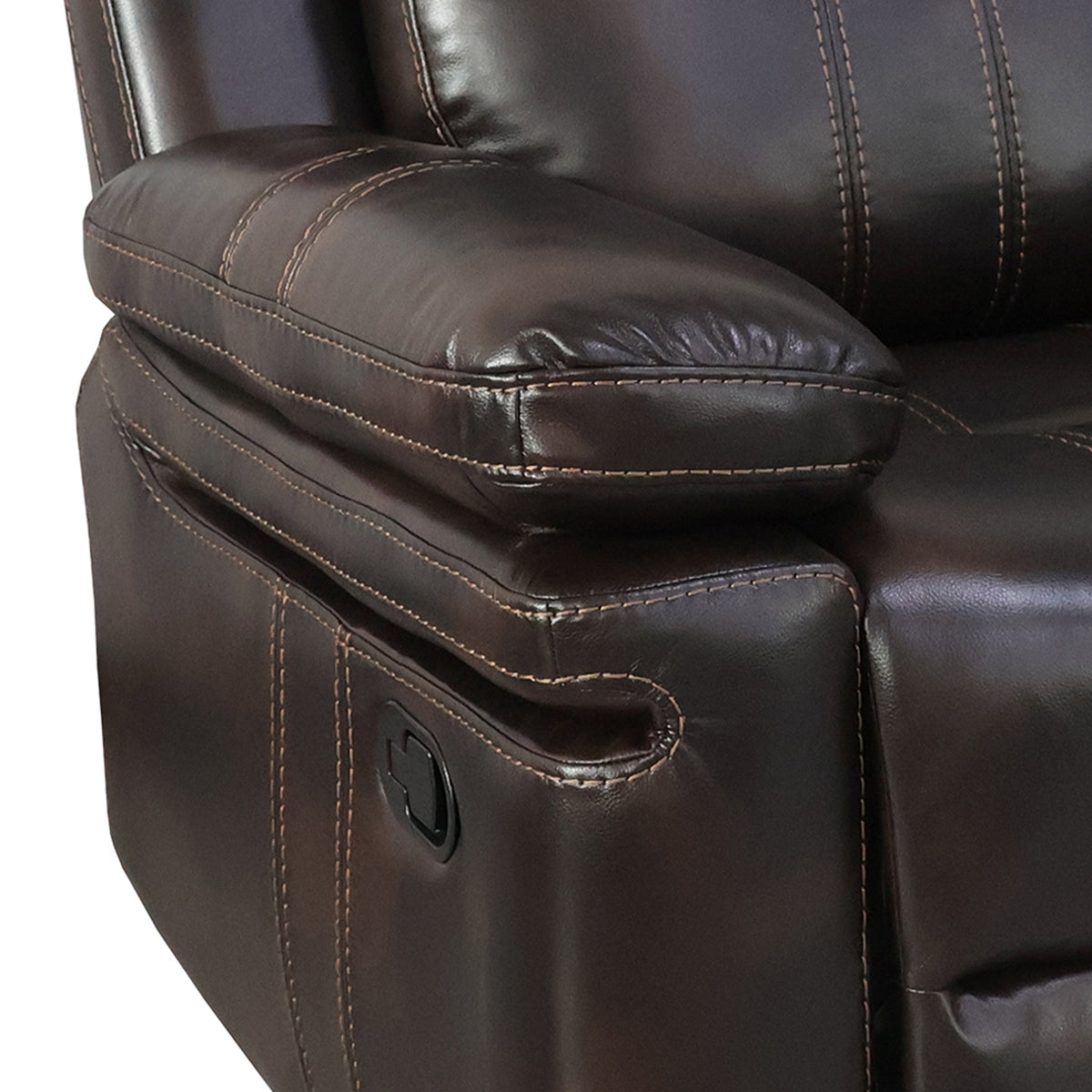 KELLEN MANUAL 2PC - SOFA / LOVE - BROWN