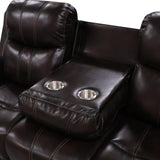KELLEN MANUAL 2PC - SOFA / LOVE - BROWN
